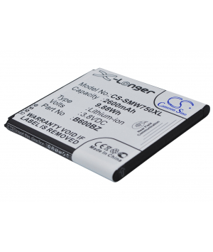 3.8V 2.6Ah Li-ion battery for Verizon SM-W750V