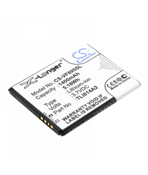 3.7V 1.4Ah Li-ion battery for Vodafone 785 tipo