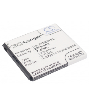 3.7V 2Ah Li-ion battery for ZTE Blade G2