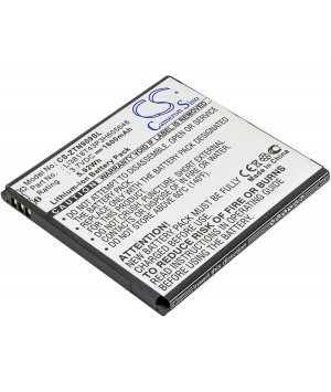 3.7V 1.6Ah Li-ion battery for ZTE N909