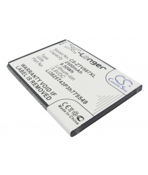 3.8V 2.5Ah Li-ion battery for ZTE Grand X Quad