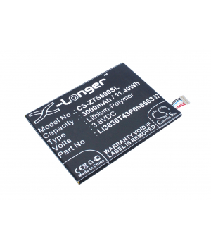 3.8V 3Ah LiPo battery for ZTE BA602