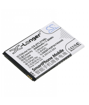 3.8V 2Ah Li-ion battery for ZTE Blade L2 Plus