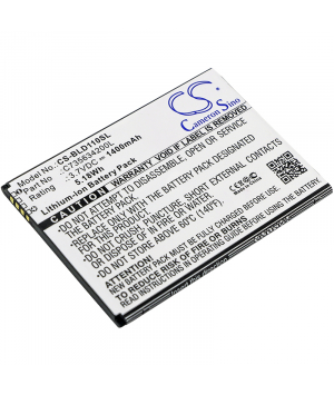 3.7V 1.4Ah Li-ion battery for BLU S110