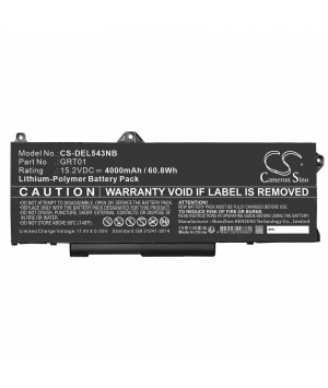 Batteria 15.2v 4Ah LiPo GRT01 per Dell Alienware M17 R5 AMD Batteria 15.2v 4Ah LiPo GRT01 per Dell Alienware M17 R5 AMD