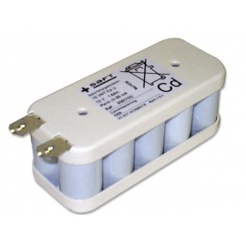 12V 1.6Ah 10 VTCs flange 134890 Saft battery