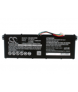 11.4V 3Ah LiPo battery for Acer Aspire 3 A315-53G-5968