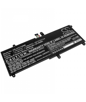 Batteria 15.36V 2.9Ah LiPo per Lenovo 11e Yoga Gen 6 20SES00100