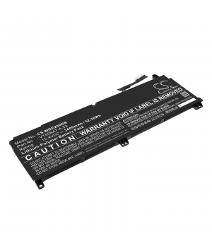 15.4V 3.4Ah LiPo battery for Medion Erazer Scout E20