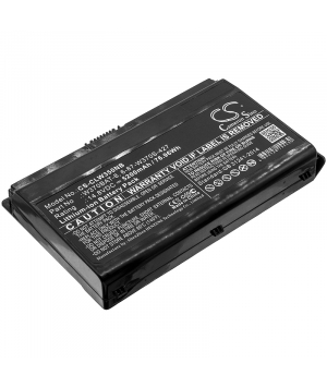 14.8V 5.2Ah Li-ion battery for Hasee K650C-I7 D1