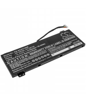 Batteria 15.4V 3.7Ah LiPo per Acer Aspire 7 715-74G-52MV