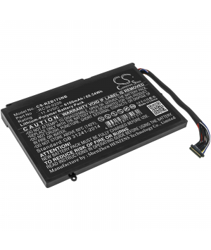 Batteria 11.4V 6.1Ah LiPo per Razer Blade Pro 17 2019 4k UHD