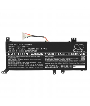7.7V 4.1Ah Li-ion battery for Asus ExpertBook P1 P1510CJA
