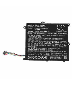 Batteria 7.6V 3.5Ah LiPo per Panasonic CF-XZ6