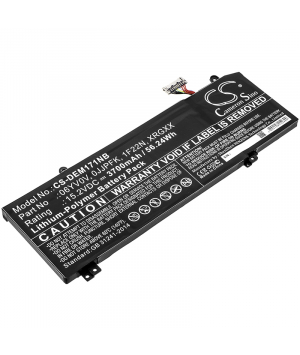 Batterie 15.2V 3.7Ah LiPo pour DELL ALIENWARE 2018 orion M15 (XRGXX)