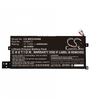 Batterie 11.1V 4.4Ah Li-ion pour Mechrevo S3 Pro