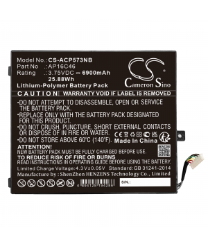 Batteria 3.75V 6.9Ah LiPo per Acer Aspire E5-573