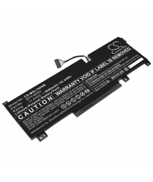 11.4V 4.6Ah LiPo battery for MSI Bravo 15 B55DD-005XES