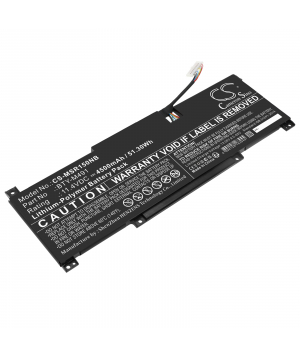 11.4V 4.5Ah LiPo battery for MSI Modern 15 A10M(MS-1551)