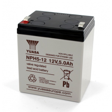 Batería de plomo Yuasa 12V 5Ah NPH5-12