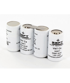 Saft 1.6Ah 4VNT Cs 804115 autonomous emergency lighting unit 4.8V battery Saft 1.6Ah 4VNT Cs 804115 autonomous emergency lighting unit 4.8V battery