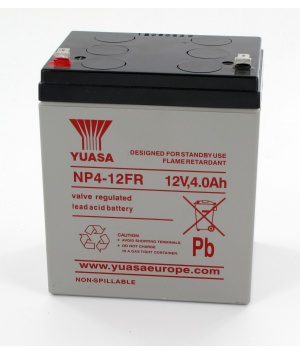 Batterie Plomb 12V 4Ah Yuasa (90X70X106) (NP4-12FR) 