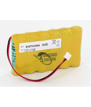 batería compatible 94100 electroestimulador compex 7.2V 1.7Ah