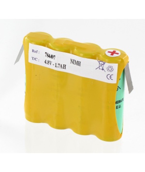 Saft 4.8V battery 4 VH AA side side