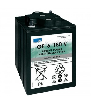 GF06180V battery - 6v 180Ah Lead Gel EXIDE Sonnenschein