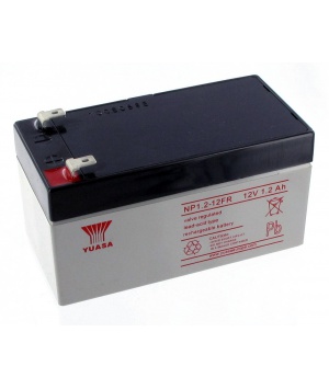 Batería de plomo Yuasa 12V 1, 2Ah NP1.2 - 12FR