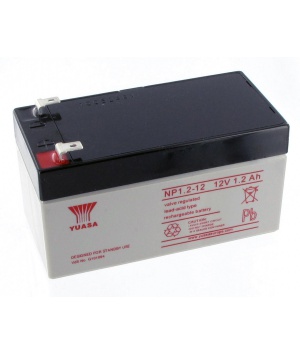 YUASA NP1.2-12 Batterie Plomb 12V 1.2Ah Yuasa