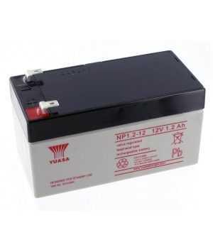 Batterie Plomb 12V 1.2Ah Yuasa (97X48X55) F1 (NP1.2-12) 