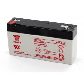 Batterie Plomb 6V 1.2Ah Yuasa (97X25X55) F1 (NP1.2-6) 