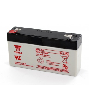 Batterie Plomb 6V 1.2Ah Yuasa (97X25X55) F1 (NP1.2-6) 