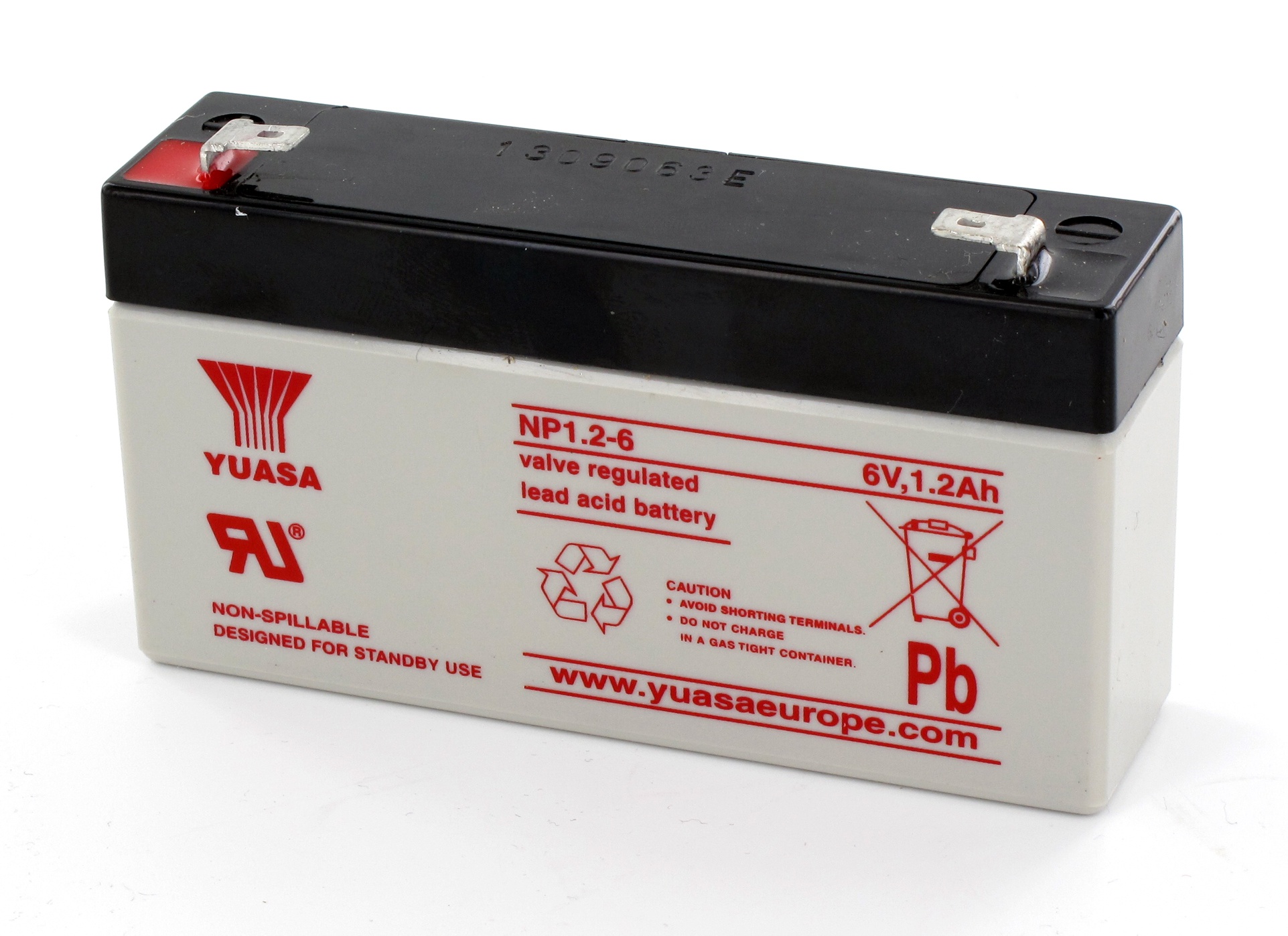 Batterie rechargeable 6V  1.3Ah AH pour système d'alarme