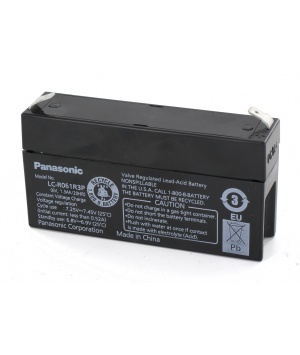 Battery lead Panasonic 1.3 Ah 6V LC-R061R3P Battery lead Panasonic 1.3 Ah 6V LC-R061R3P
