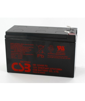 Batterie plomb 12V 9Ah CSB HR1234W