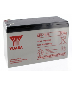 Batería de plomo Yuasa 12V 7Ah NP7-12FR