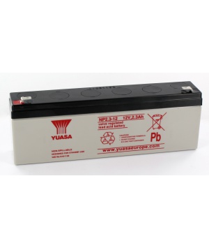 YUASA NP2.3-12 Batterie Plomb 12V 2.3Ah 