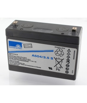 Battery lead Gel Sonnenschein 4V 3.5Ah A504 / 3.5 S Battery lead Gel Sonnenschein 4V 3.5Ah A504 / 3.5 S