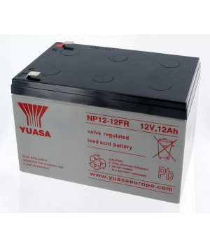 Batería de plomo Yuasa 12V 12Ah NP12-12FR