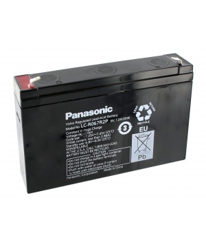 Batería de 6V 7.2Ah Panasonic LC-R067R2P