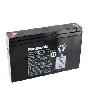 Batterie Plomb 6V 7.2Ah Panasonic (151X34X97) (P76) 