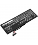 Batterie 7.6V 8Ah Li-ion BTY-M47 pour MSI GS43VR 6RE Phantom Pro