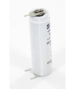 Accu Saft Ni-Cd 1,2V 700mAh VRE AAL 700 3 picots