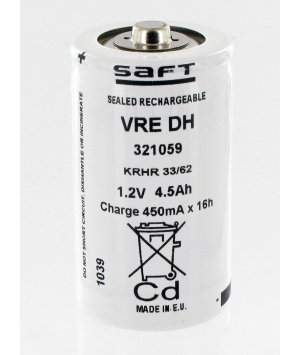 Elément Ni-Cd 1.2V 4,5Ah VRE DH 4500 Arts (792197)