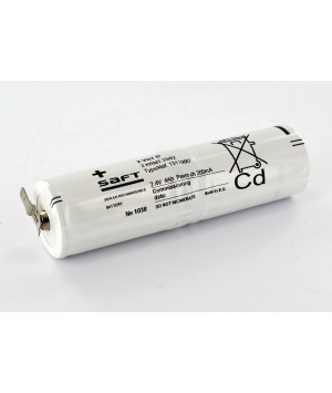 Bastone di SAFT 2.4 v 4Ah batteria 2 VTD NiCd blocchi autonomi d'illuminazione di sicurezza 131199 Bastone di SAFT 2.4 v 4Ah batteria 2 VTD NiCd blocchi autonomi d'illuminazione di sicurezza 131199