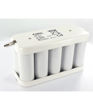 Batterie Saft 6V 16Ah 5 VR7FL-2 NiCd 804195