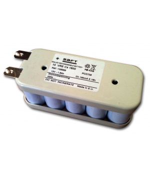 Batterie 12V 1.8Ah 10 VRECs 1800 Flasque