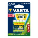 Pack 4 accus AAA 1000mAh Varta Professional